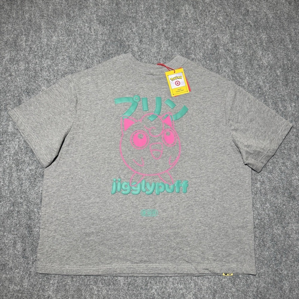 Pokemon x Target Jigglypuff T-Shirt Gray Size Large Limited NEW NWT